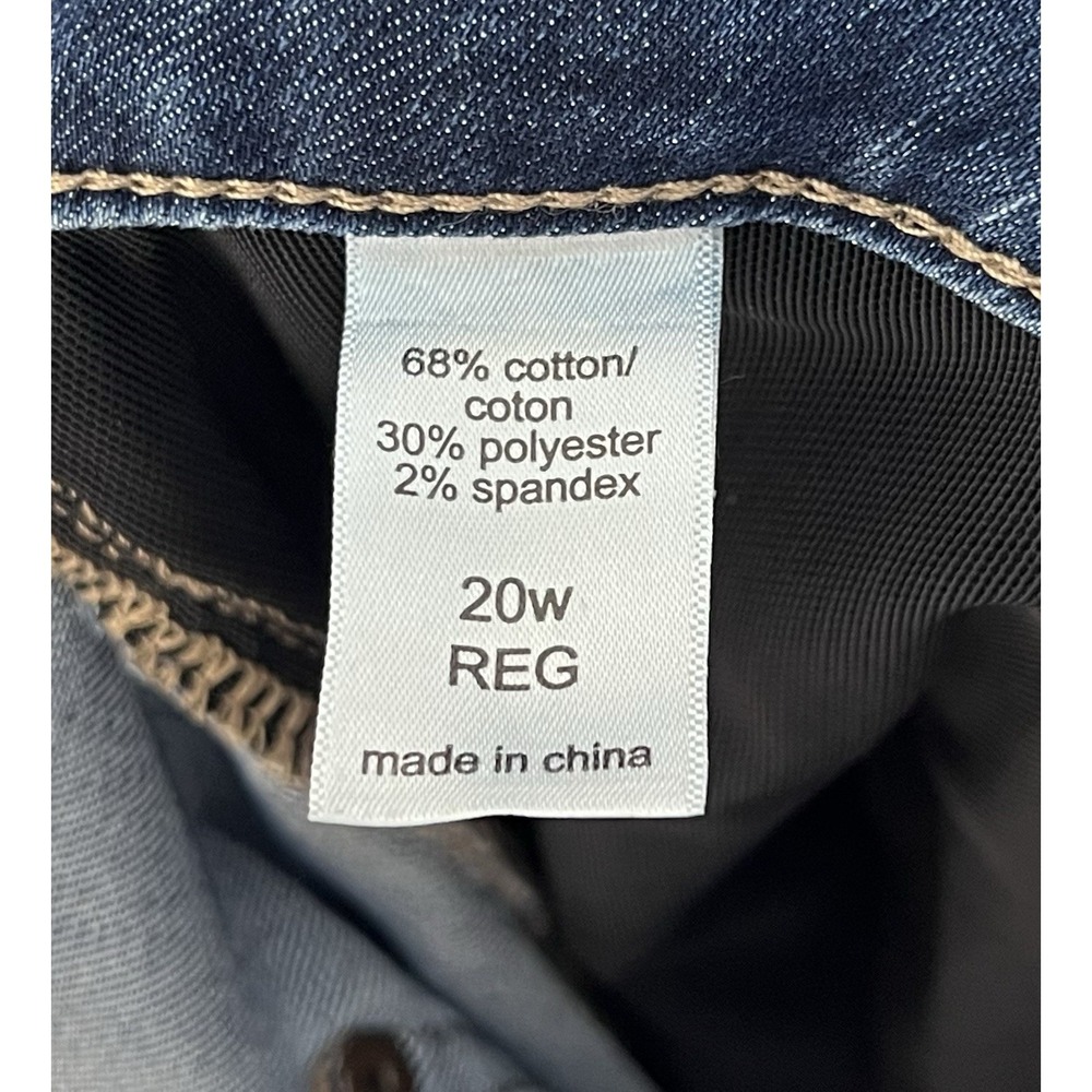 Maurices Everflex High Rise Skinny Jeans Womens Size 20W Blue Stretch 5 Pocket - Picture 4 of 10